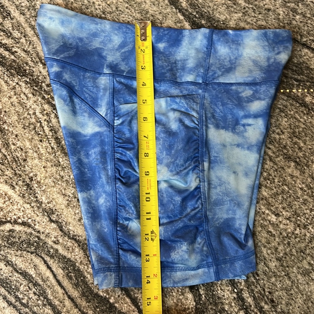 Lululemon Speed Track Short Tidal Trip Pipe Dream Blue Size 8 - Picture 7 of 9